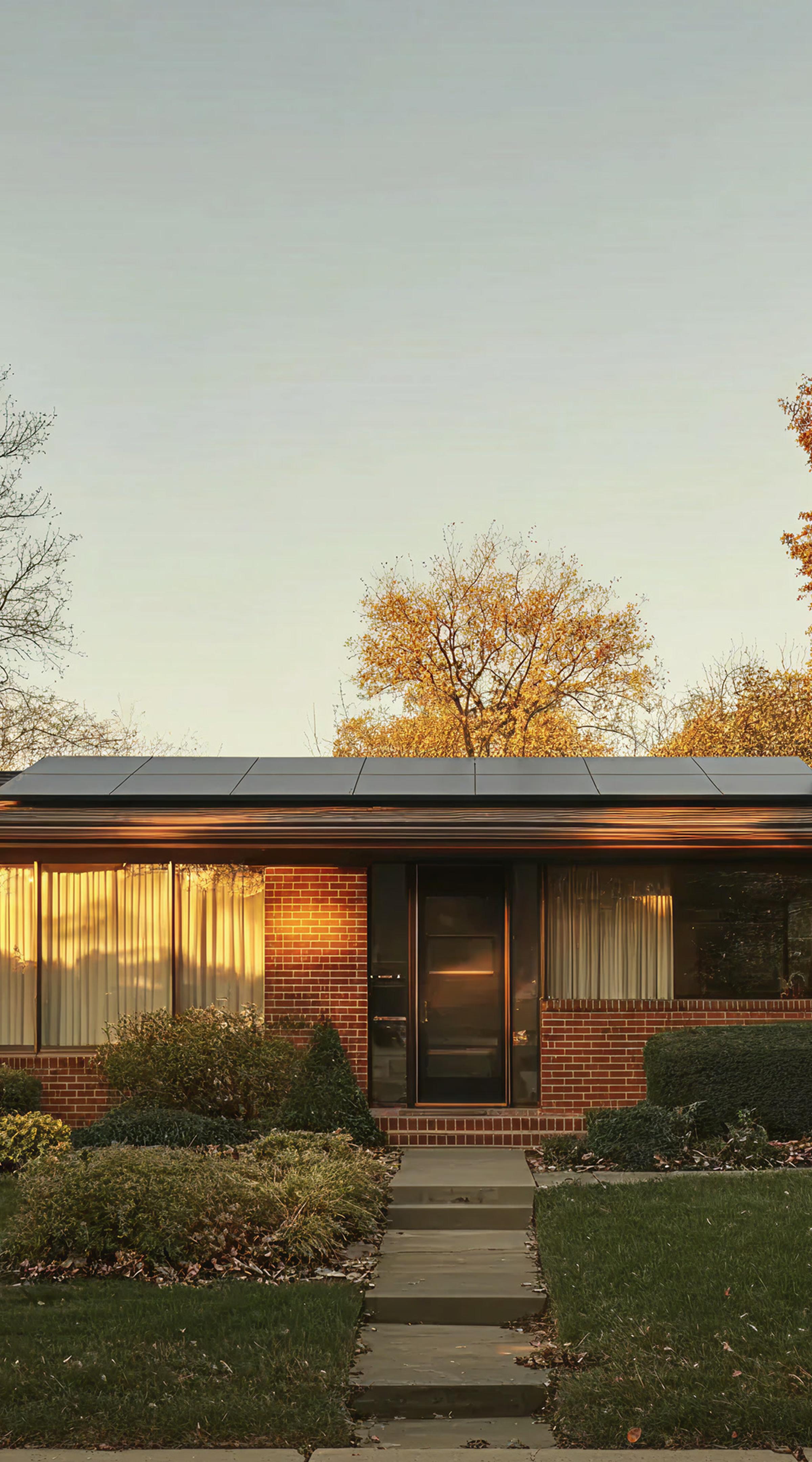 Golden-hour home
