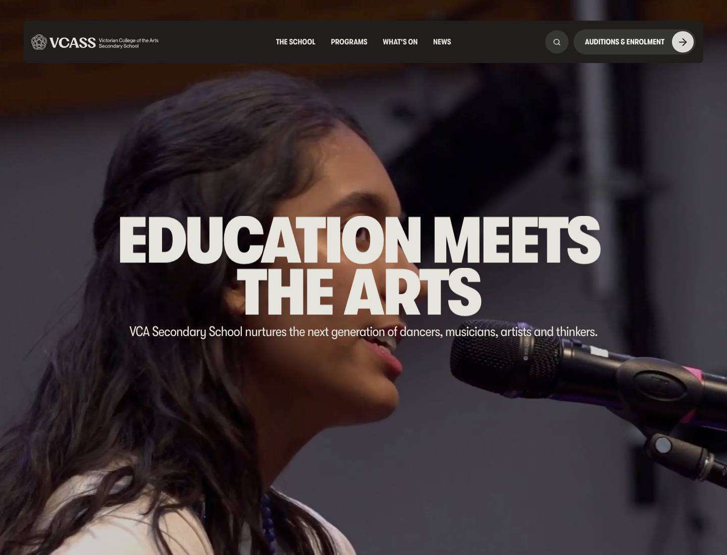 Home - Victorian College of the Arts Secondary School | VCASS source visual